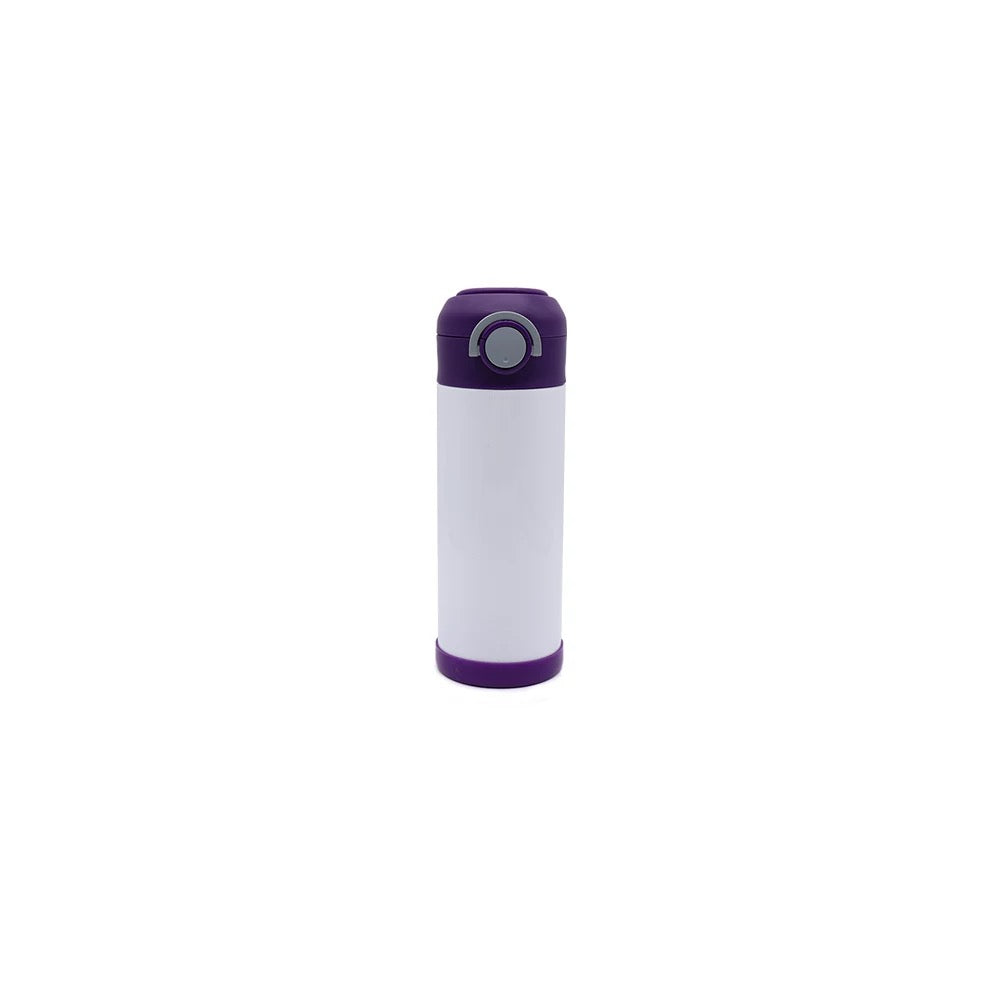 12oz Kids Sublimation Water Bottle With Pop Up Handle
