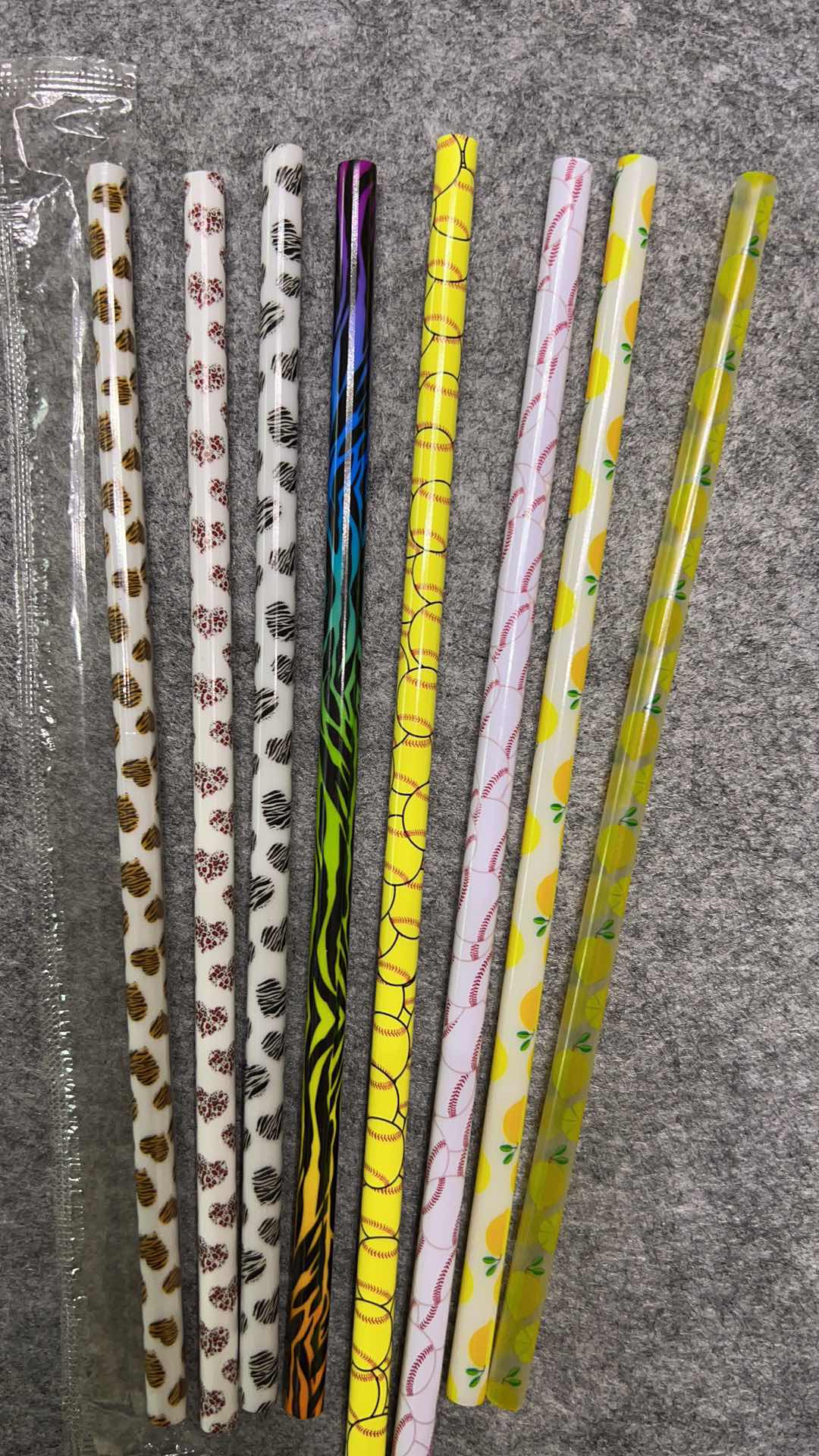 Printed Plastic Straws