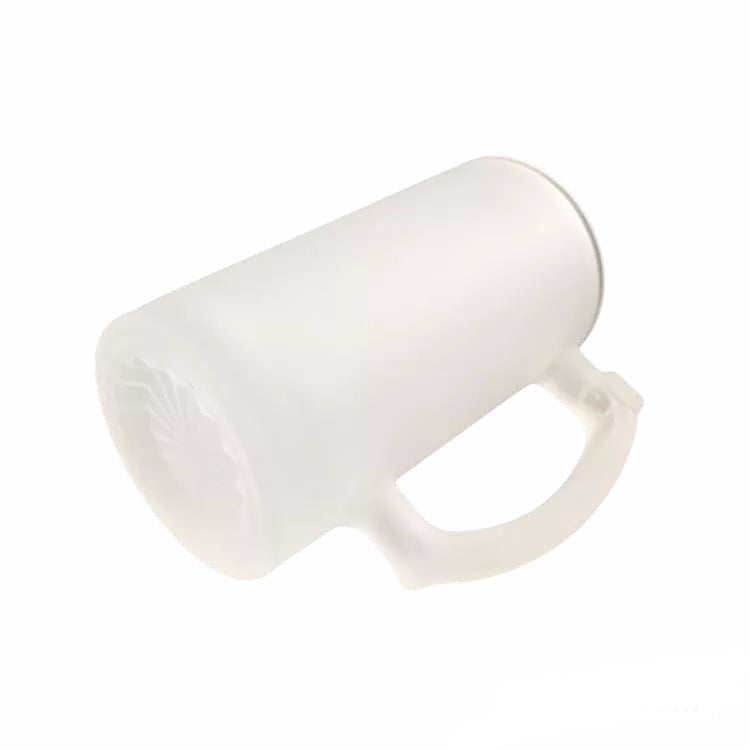 16oz Frosted Glass Sublimation Beer Mug