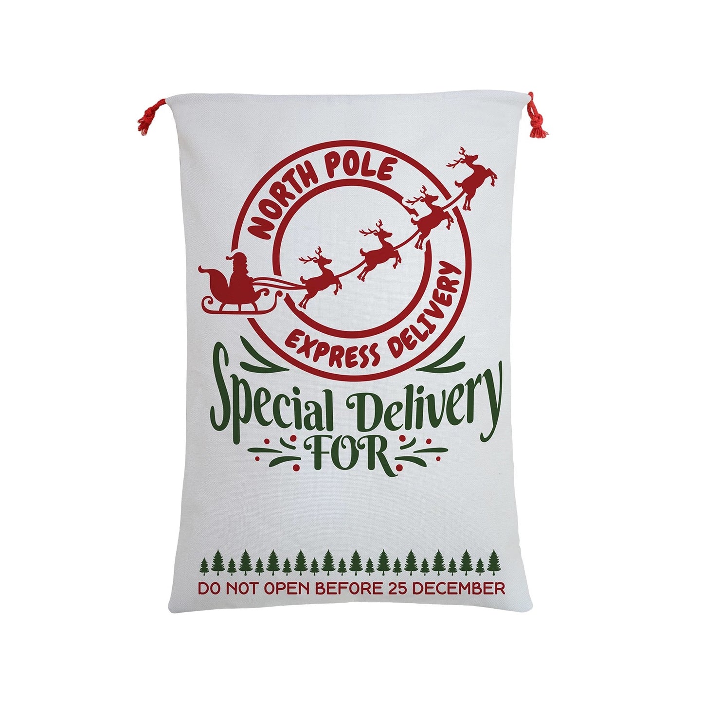 Sublimation Santa Sacks Santa Bags-