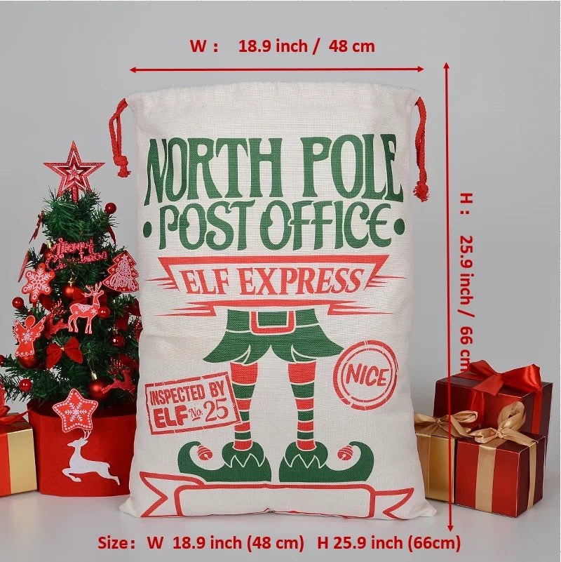 Sublimation Santa Sacks Santa Bags-