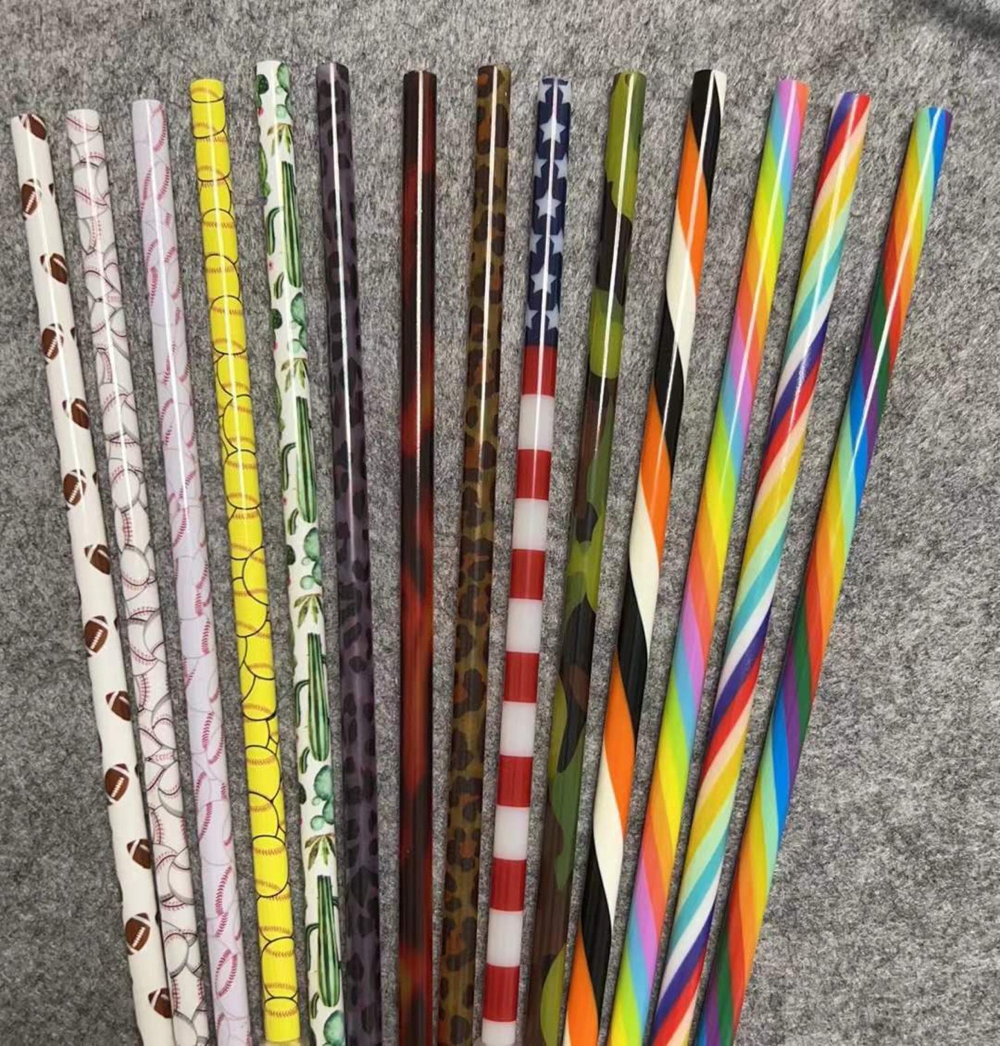 Printed Plastic Straws