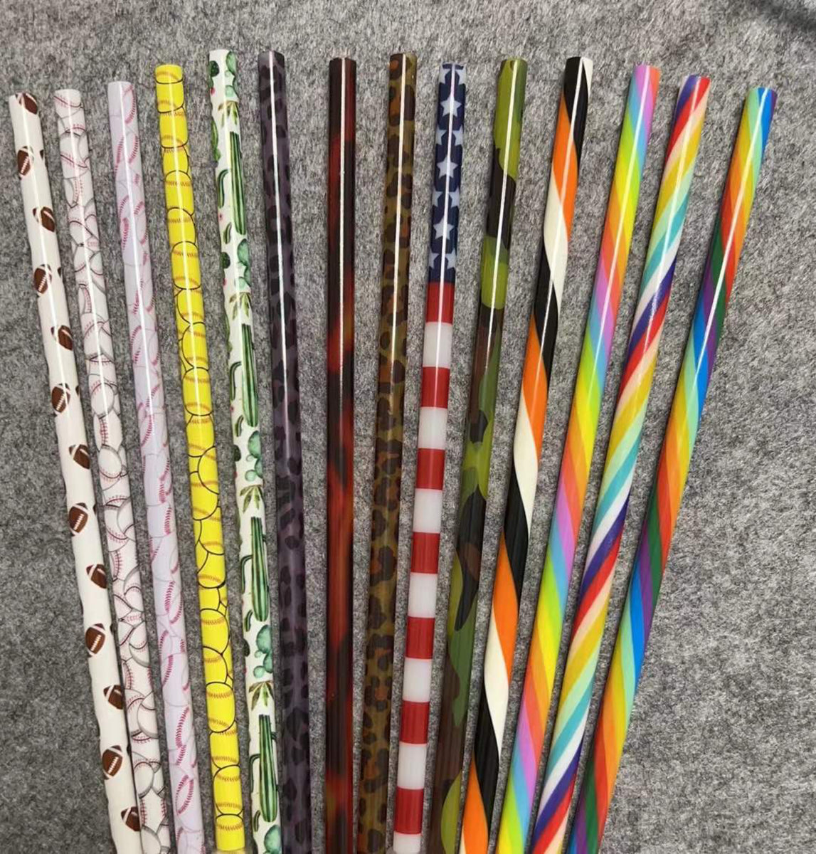 Printed Plastic Straws LAWSON SUPPLY