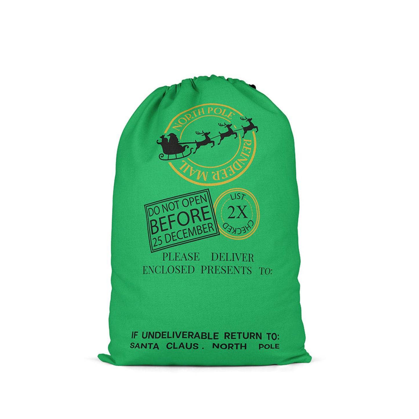Sublimation Santa Sacks Santa Bags-