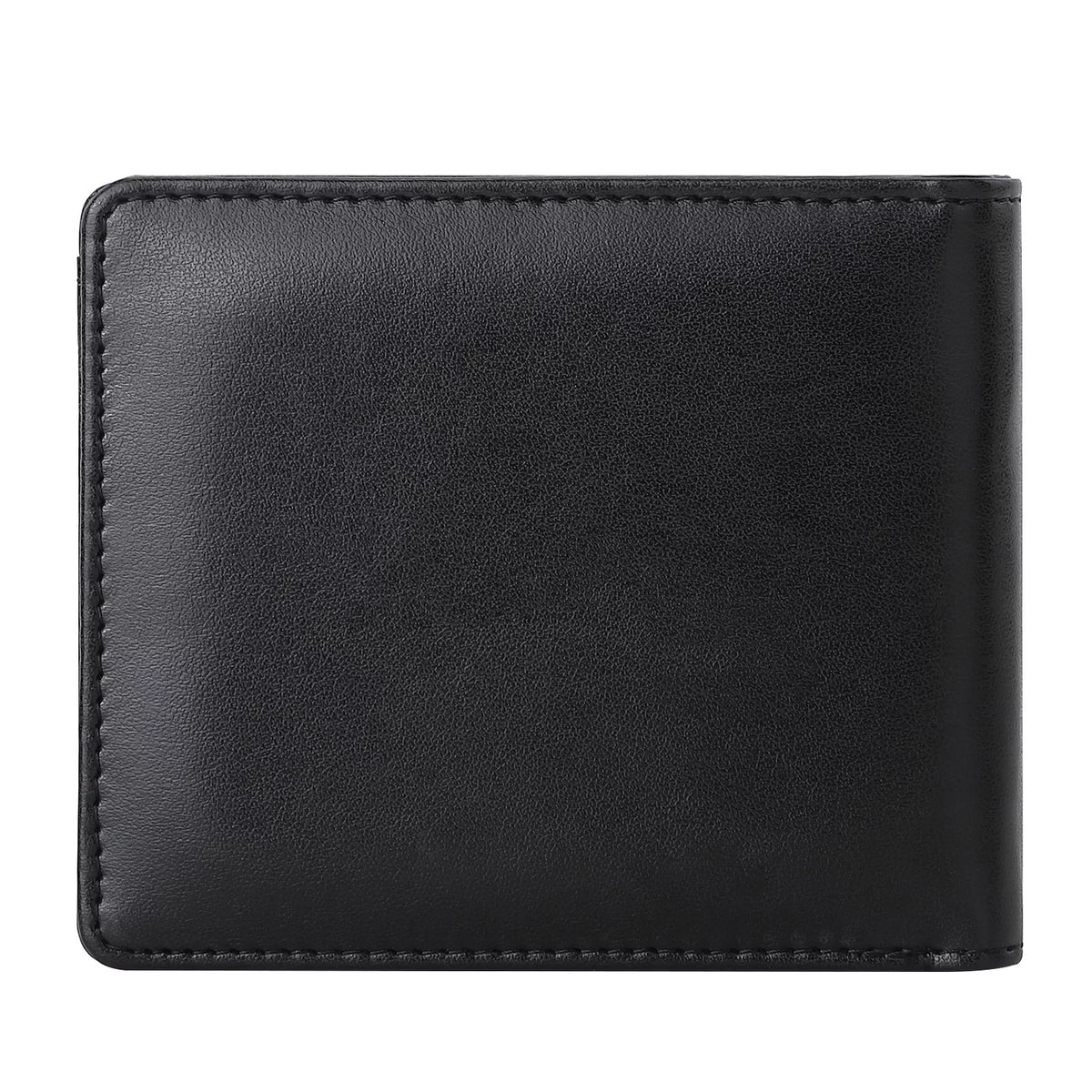 Men's Sublimation Front Panel Bifold Black Wallet