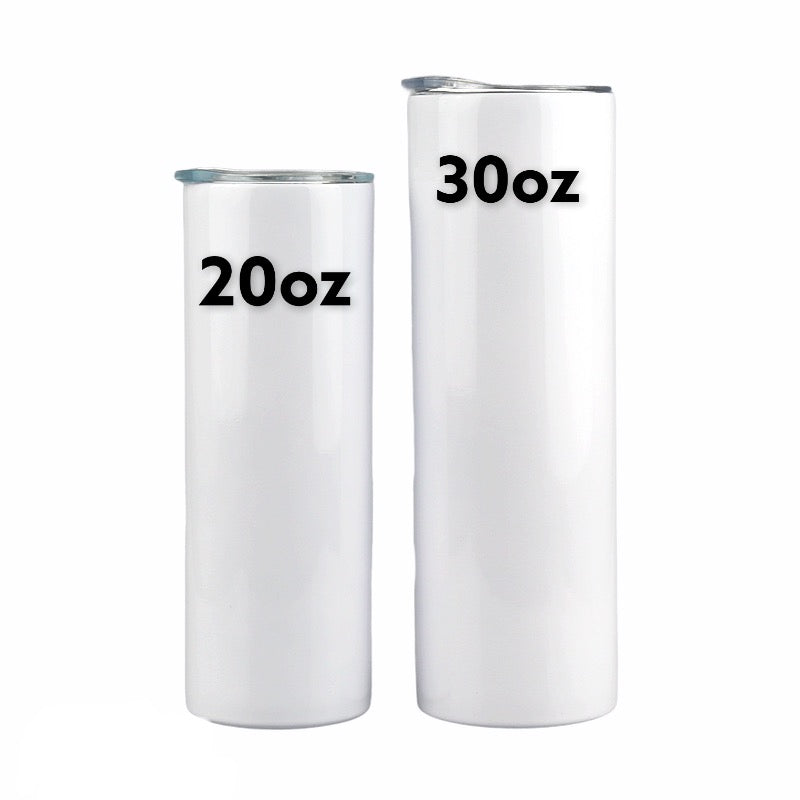 30oz Straight Skinny Sublimation Tumbler
