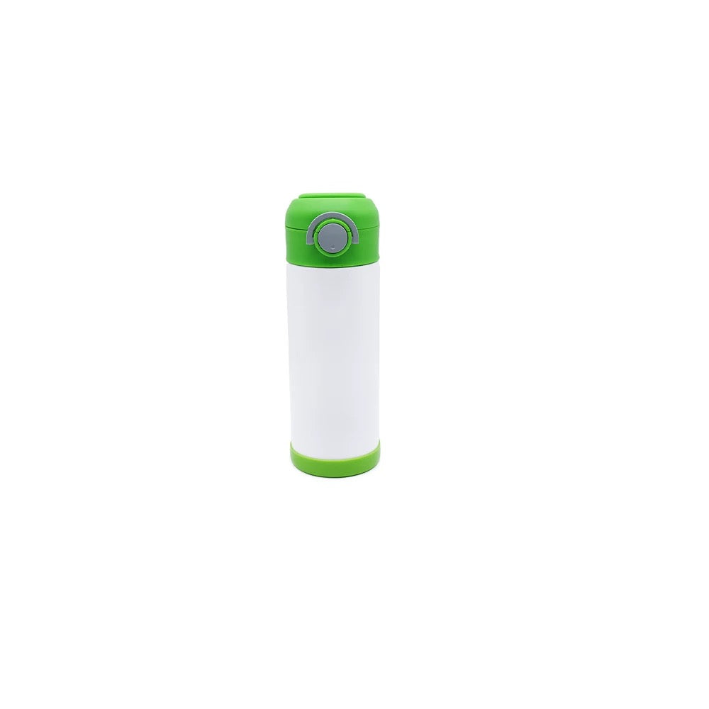 12oz Kids Sublimation Water Bottle With Pop Up Handle