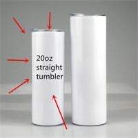 20oz Straight Sublimation Skinny Tumbler
