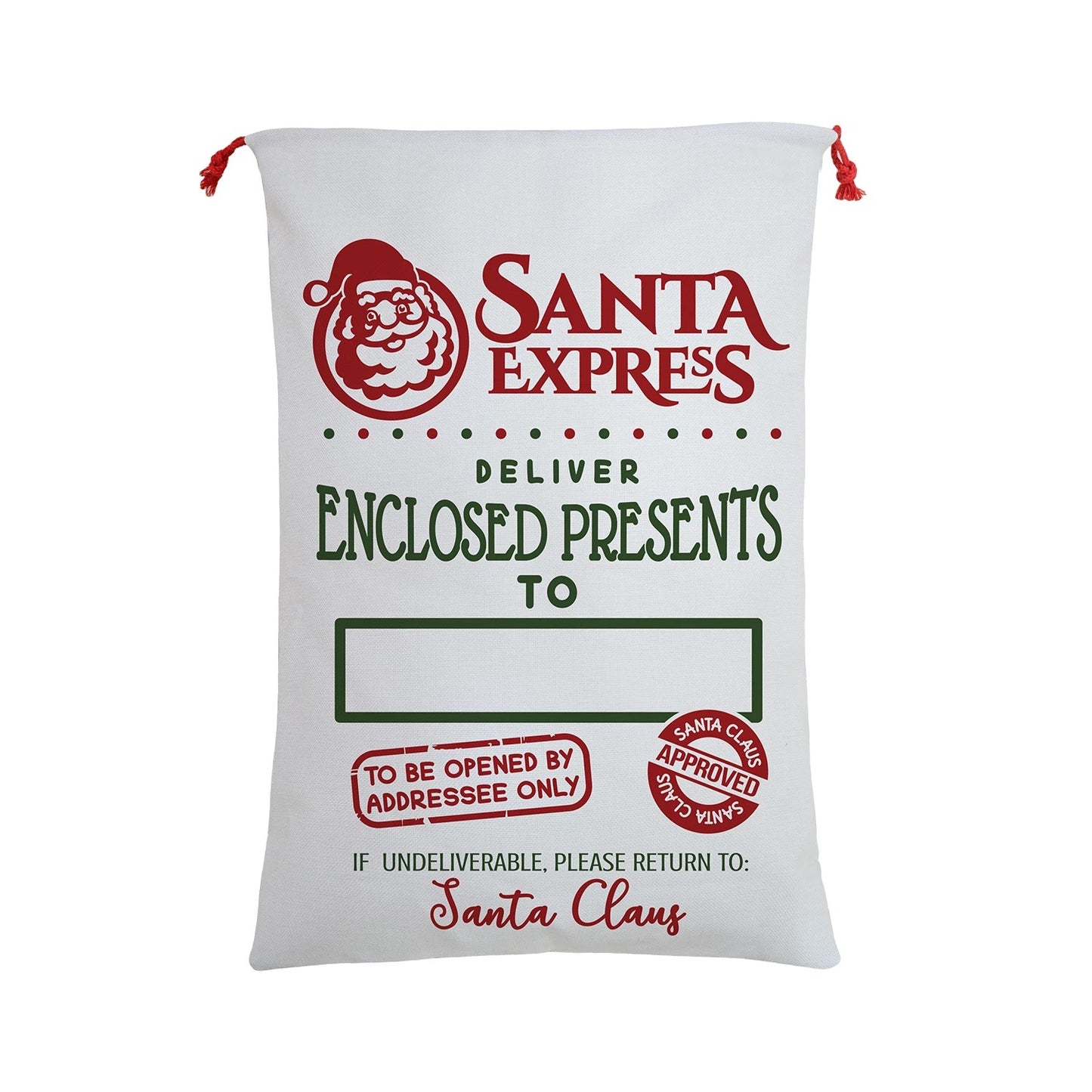 Sublimation Santa Sacks Santa Bags-