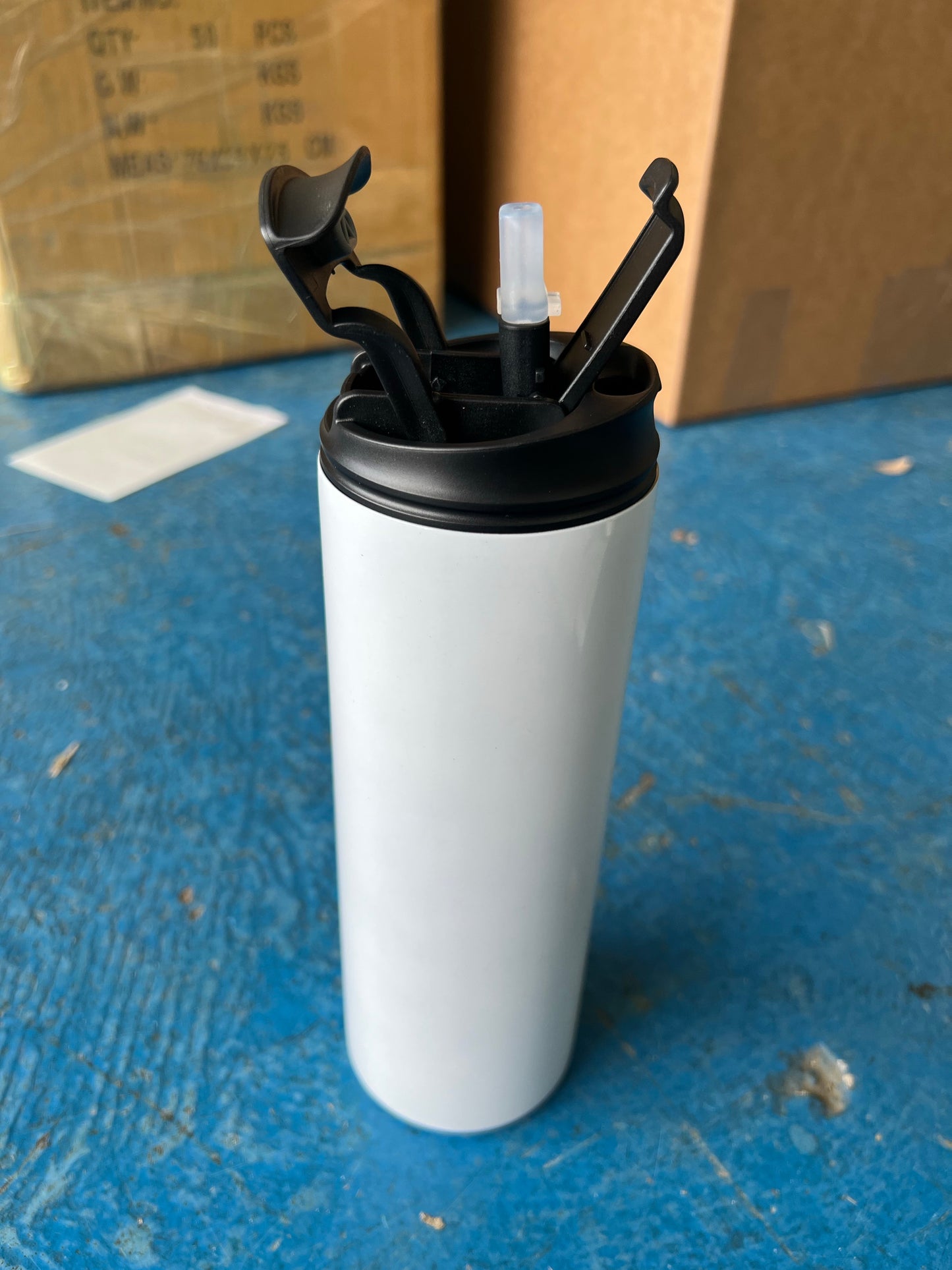 20oz Deluxe Lid Screw Top Sublimation Tumbler