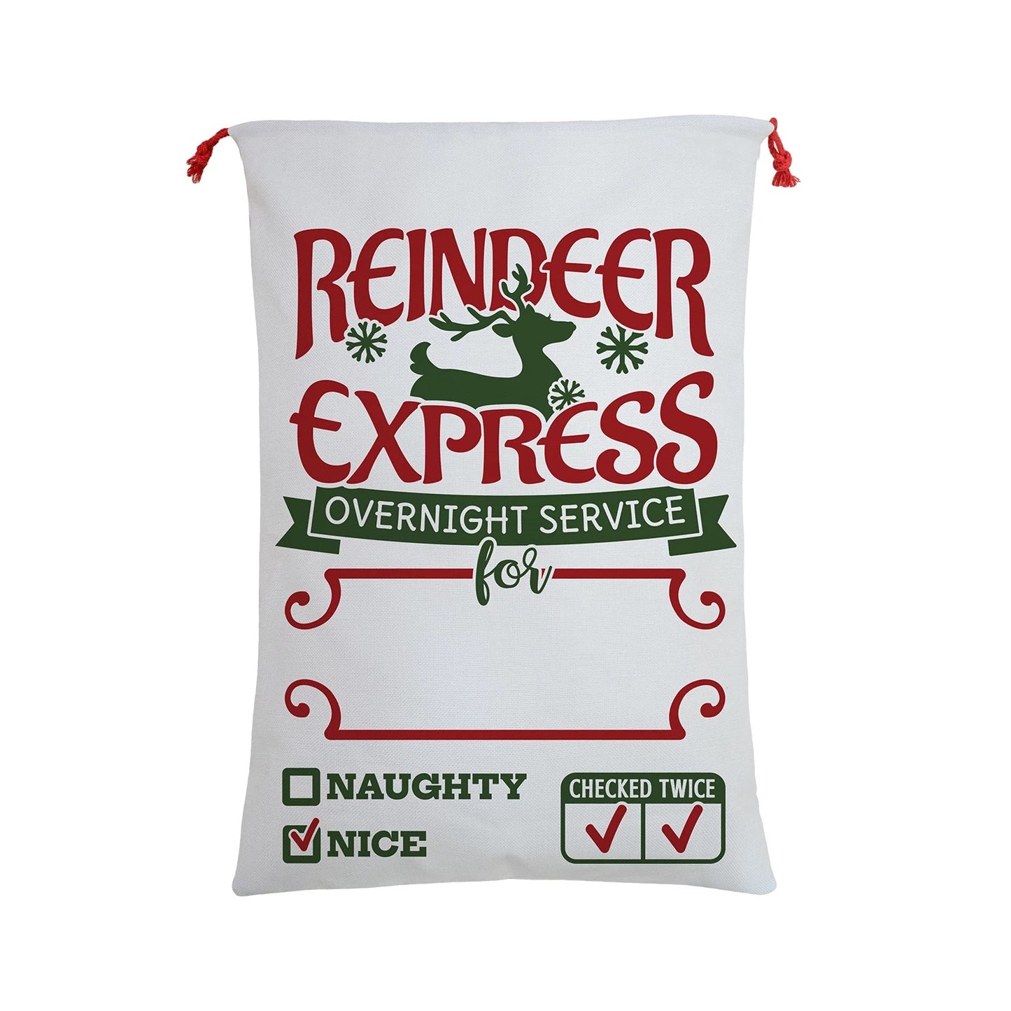 Sublimation Santa Sacks Santa Bags-