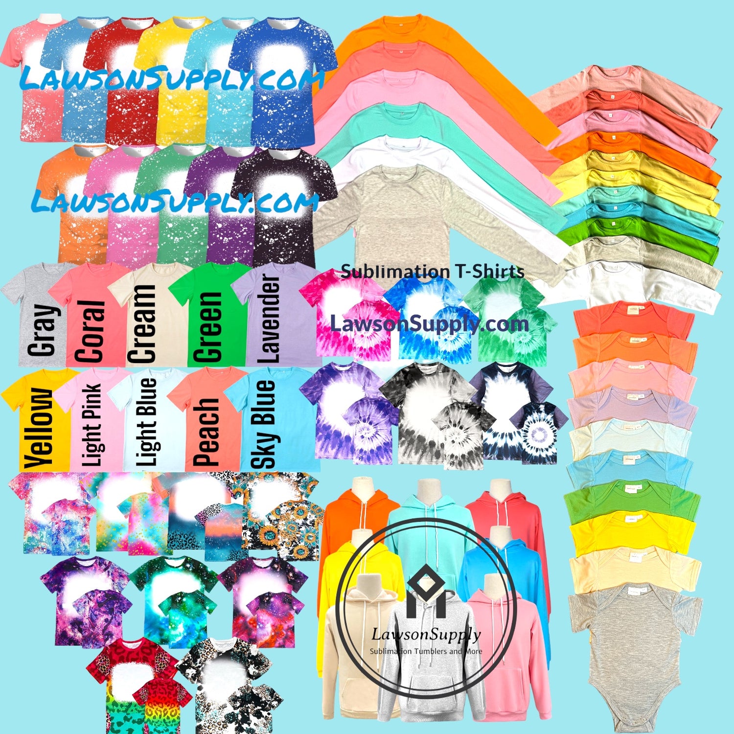 Sublimation Shirts and Hoodies Kids And Adults