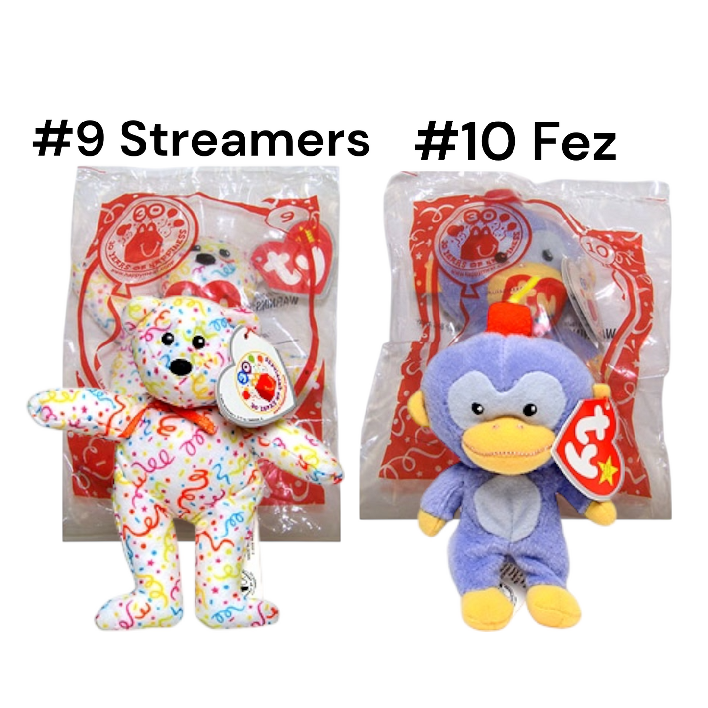 McDonald’s 2009 Ty Teenie Beanie Babies 2.0 30th Anniversary