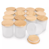 10oz Sublimation Frosted Jar With Bamboo Lid