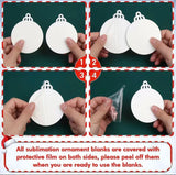 MDF Double Sided Sublimation Christmas Ornament