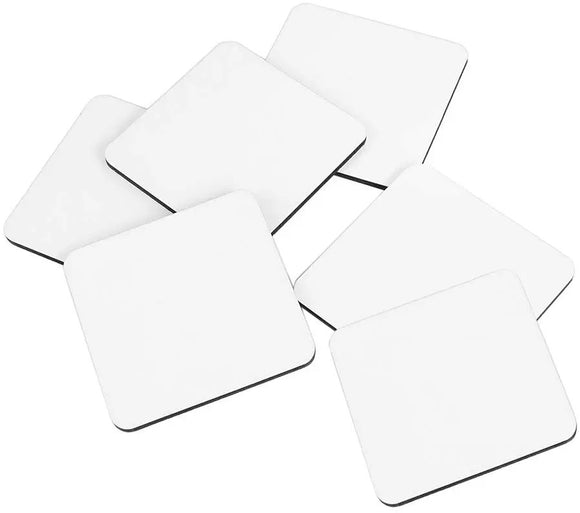 10 PACK-Square Neoprene Rubber Coasters Sublimation 5.5mm Thick