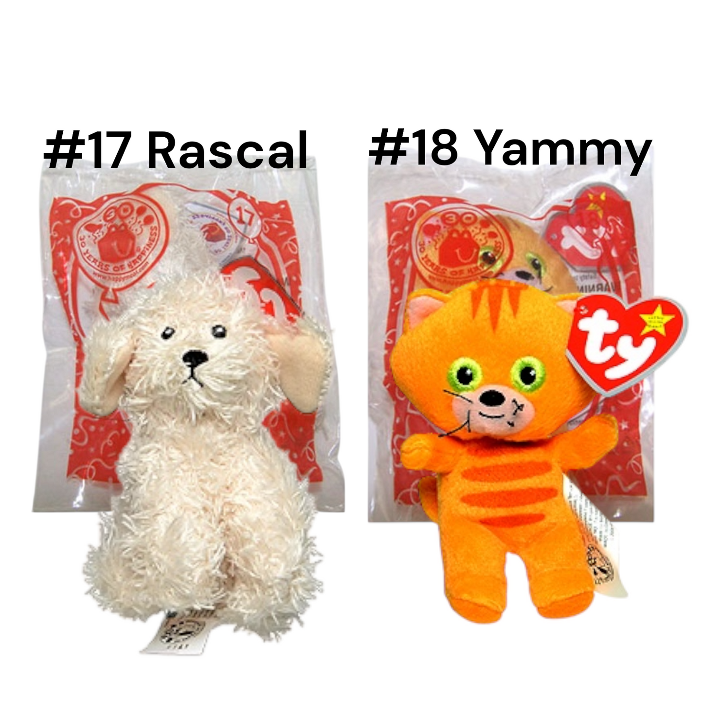 McDonald’s 2009 Ty Teenie Beanie Babies 2.0 30th Anniversary