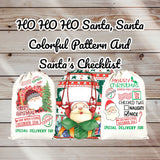 Sublimation Santa Sacks Santa Bags-