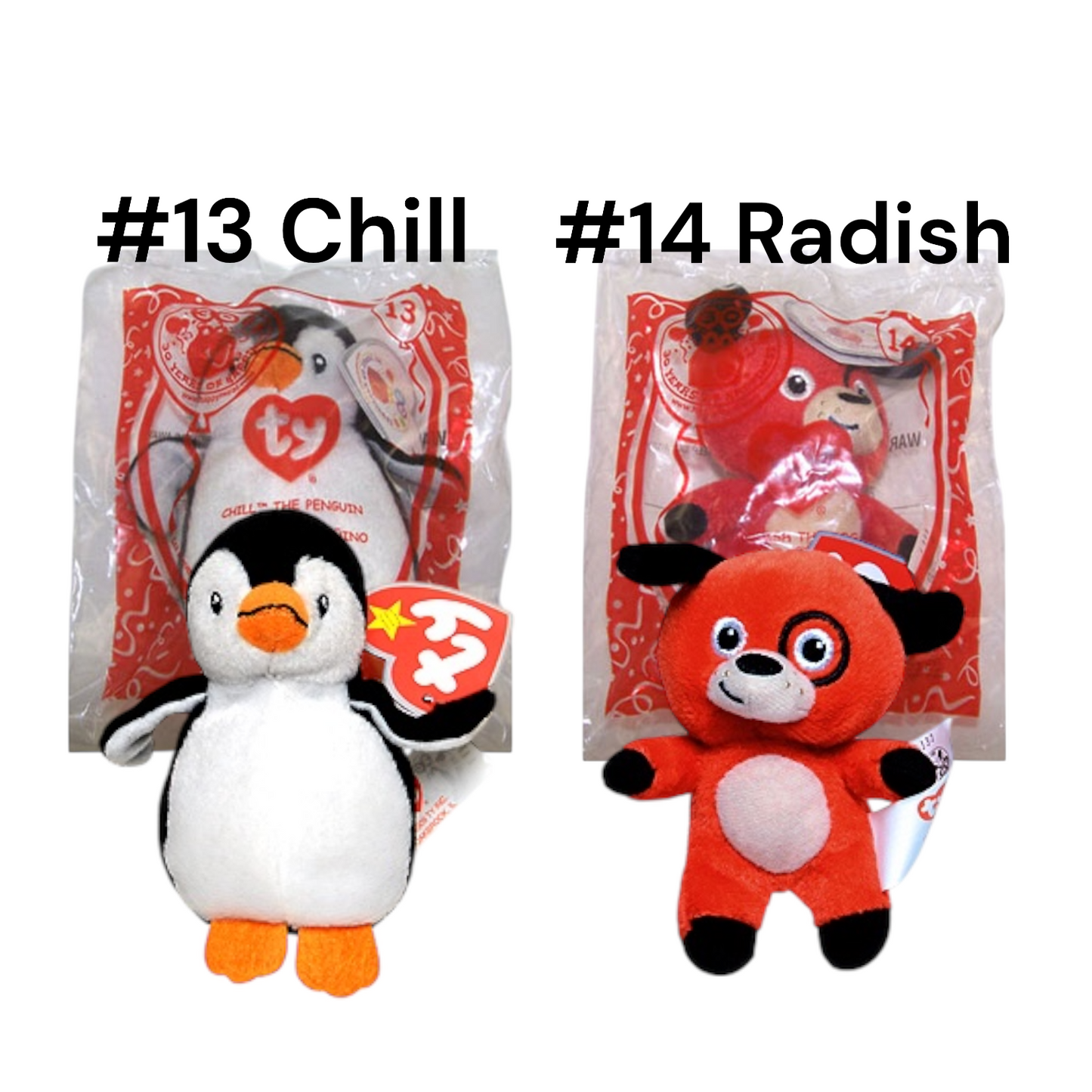 McDonald’s 2009 Ty Teenie Beanie Babies 2.0 30th Anniversary