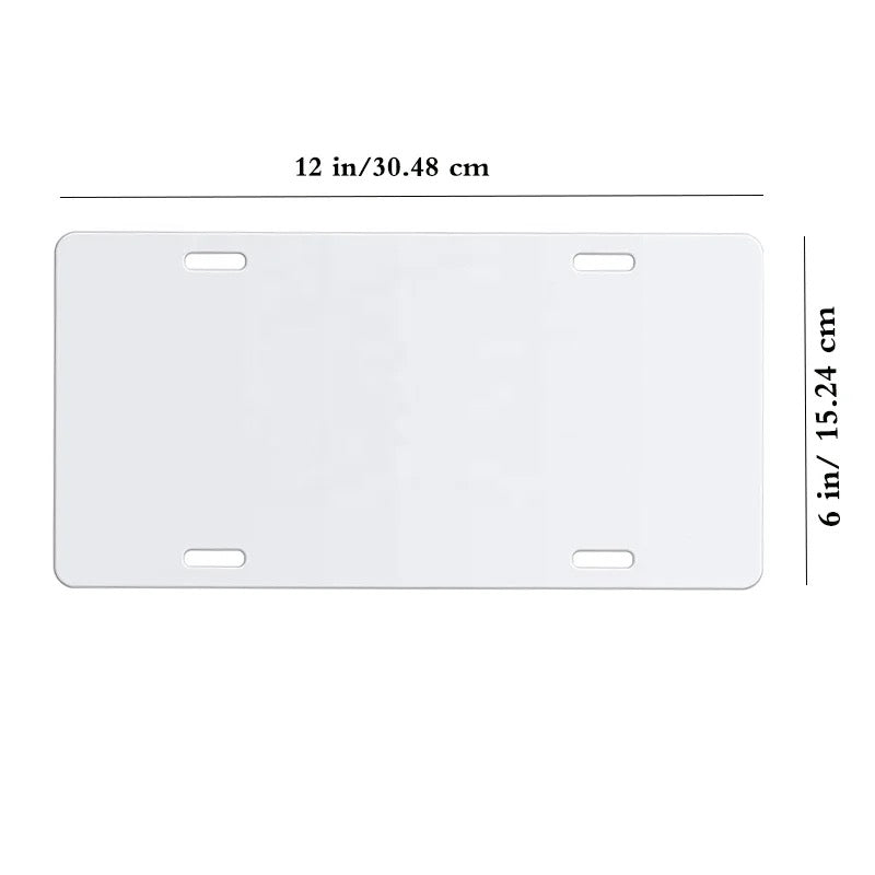 FREE GIFTBlank Sublimation License Plate