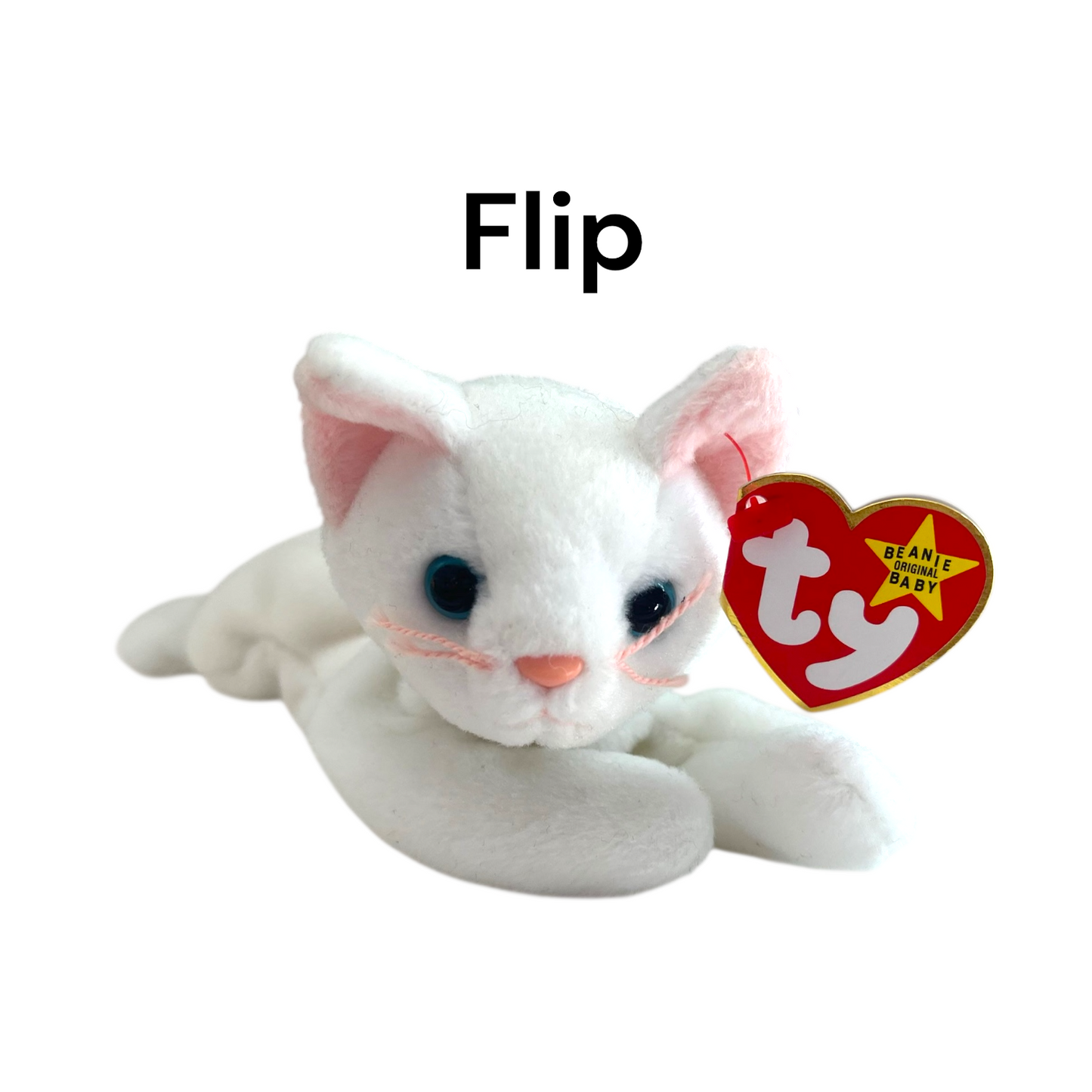 Ty Beanie Babies Most Popular Cats- Zip, Flip, Nip, Chip, Snip, Pounce, Prance