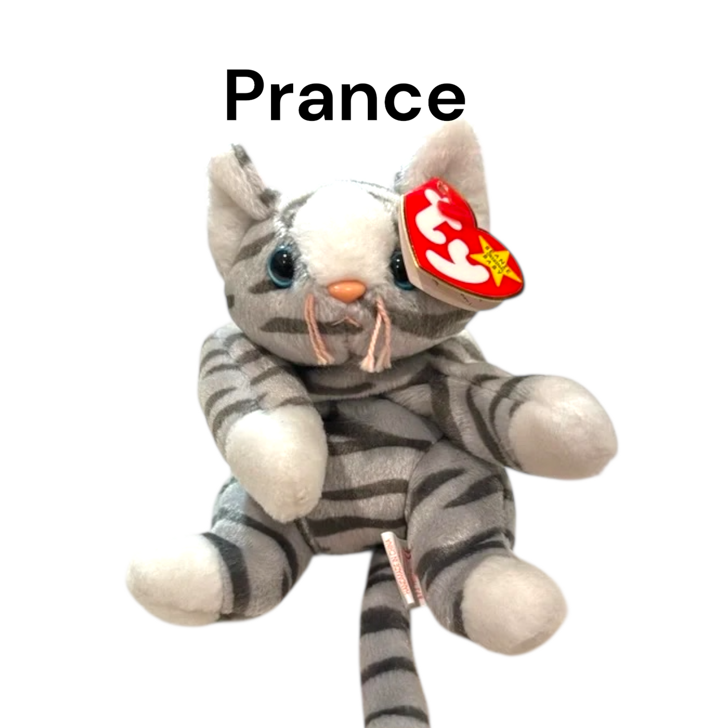 Ty Beanie Babies Most Popular Cats- Zip, Flip, Nip, Chip, Snip, Pounce, Prance