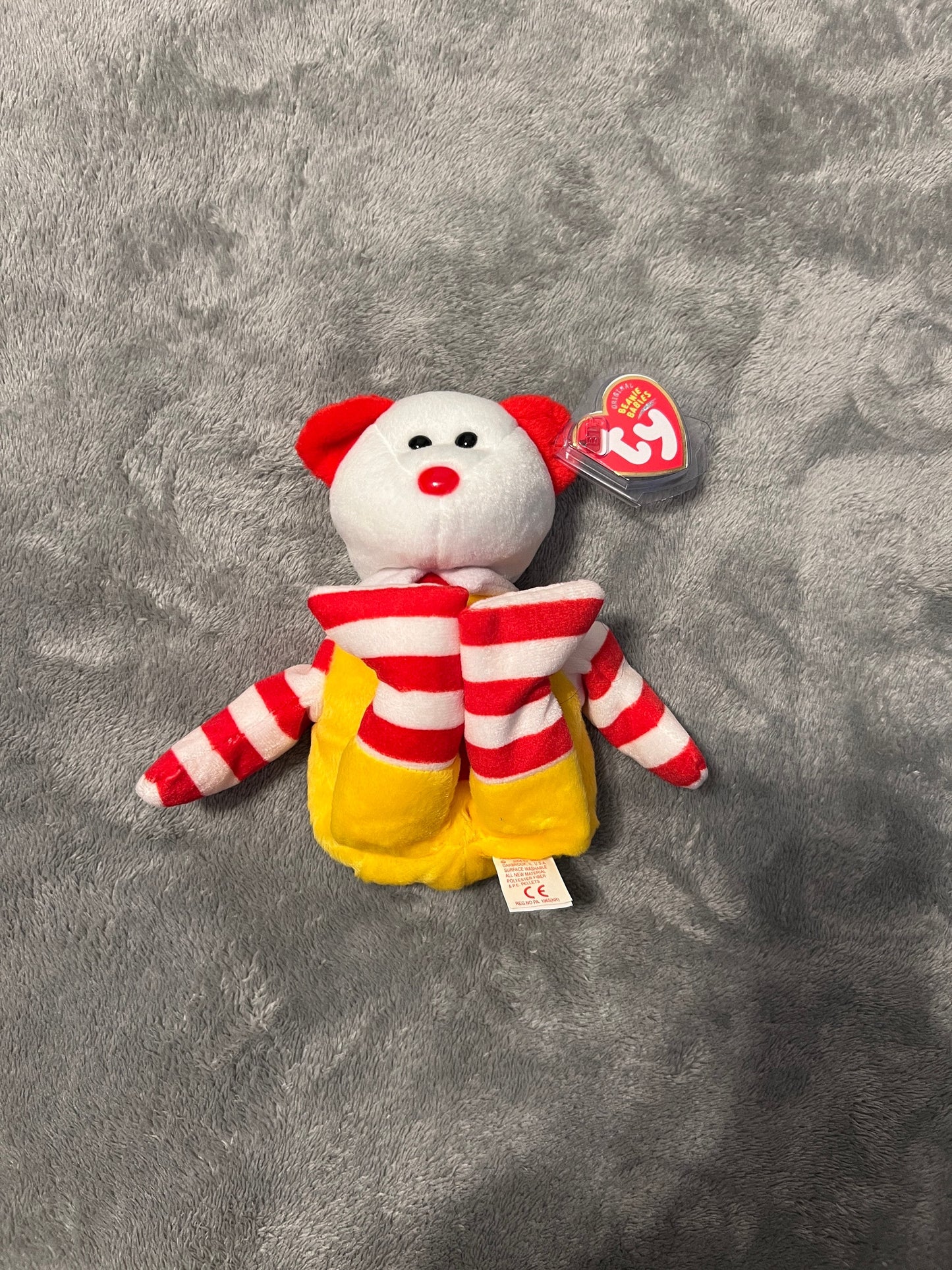 Ty Beanie Baby Full Size Ronald McDonald Bear 2004 McDonald’s Worldwide Exclusive Edition MWMT (Not a Teeny Beanie)