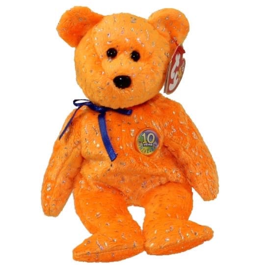 Ty Beanie Babies Decade The Bear 10th Anniversary Release