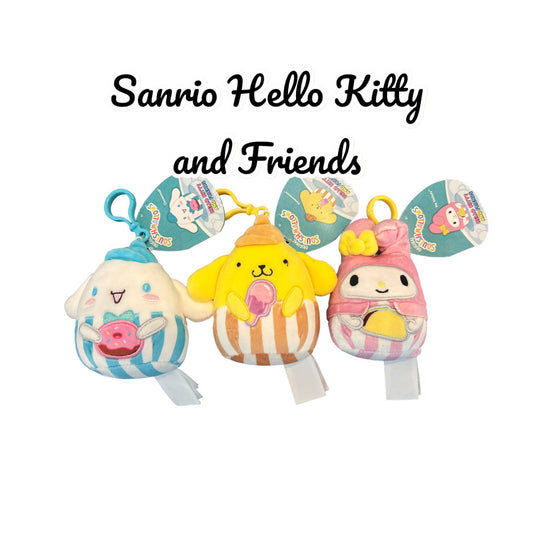 Squishmallows Hello Kitty and Friends Sanrio Key Clip My Melody