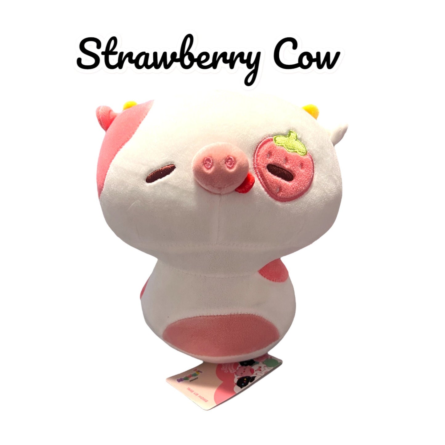Mewaii Strawberry Cow Plush Super Soft 8 Inch Mushroom Mewaii Plush