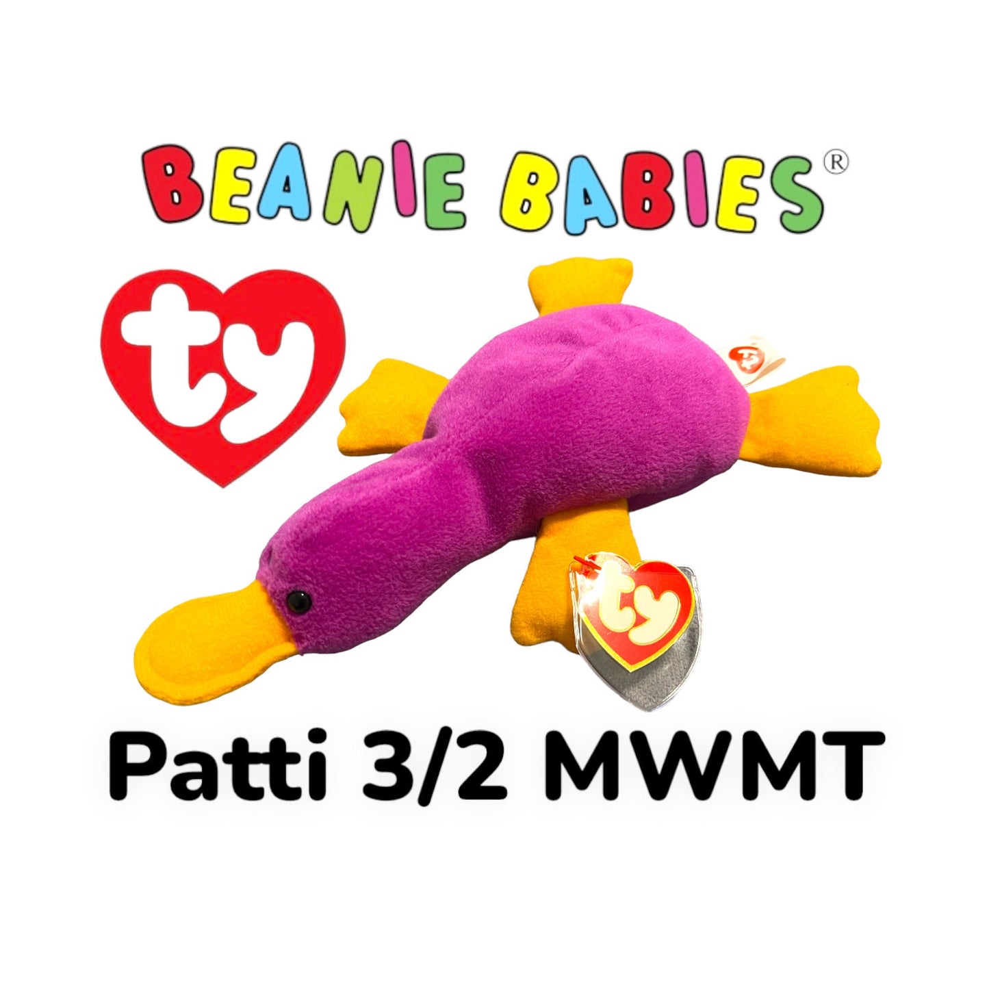 3rd Generation Ty Beanie Babies Rare. Lucky, Twigs, Tusk, Goldie, Patti, Garcia, Weenie