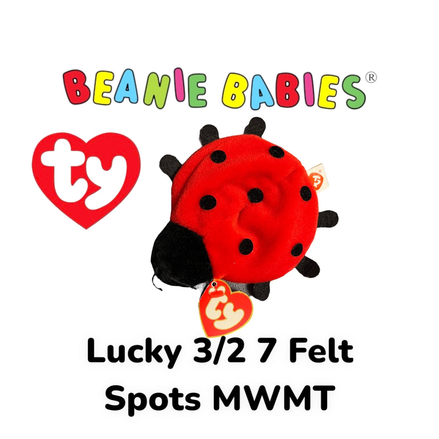 3rd Generation Ty Beanie Babies Rare. Lucky, Twigs, Tusk, Goldie, Patti, Garcia, Weenie