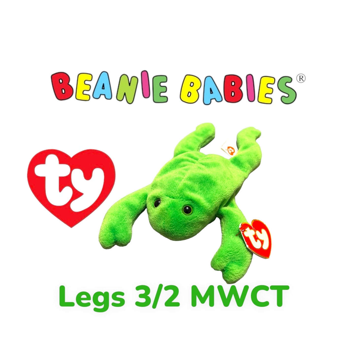 3rd Generation Rare Ty Beanie Babies. Bessie, Bongo both versions, Legs, Grunt, Chops, Squealer, Hoot, Stripes