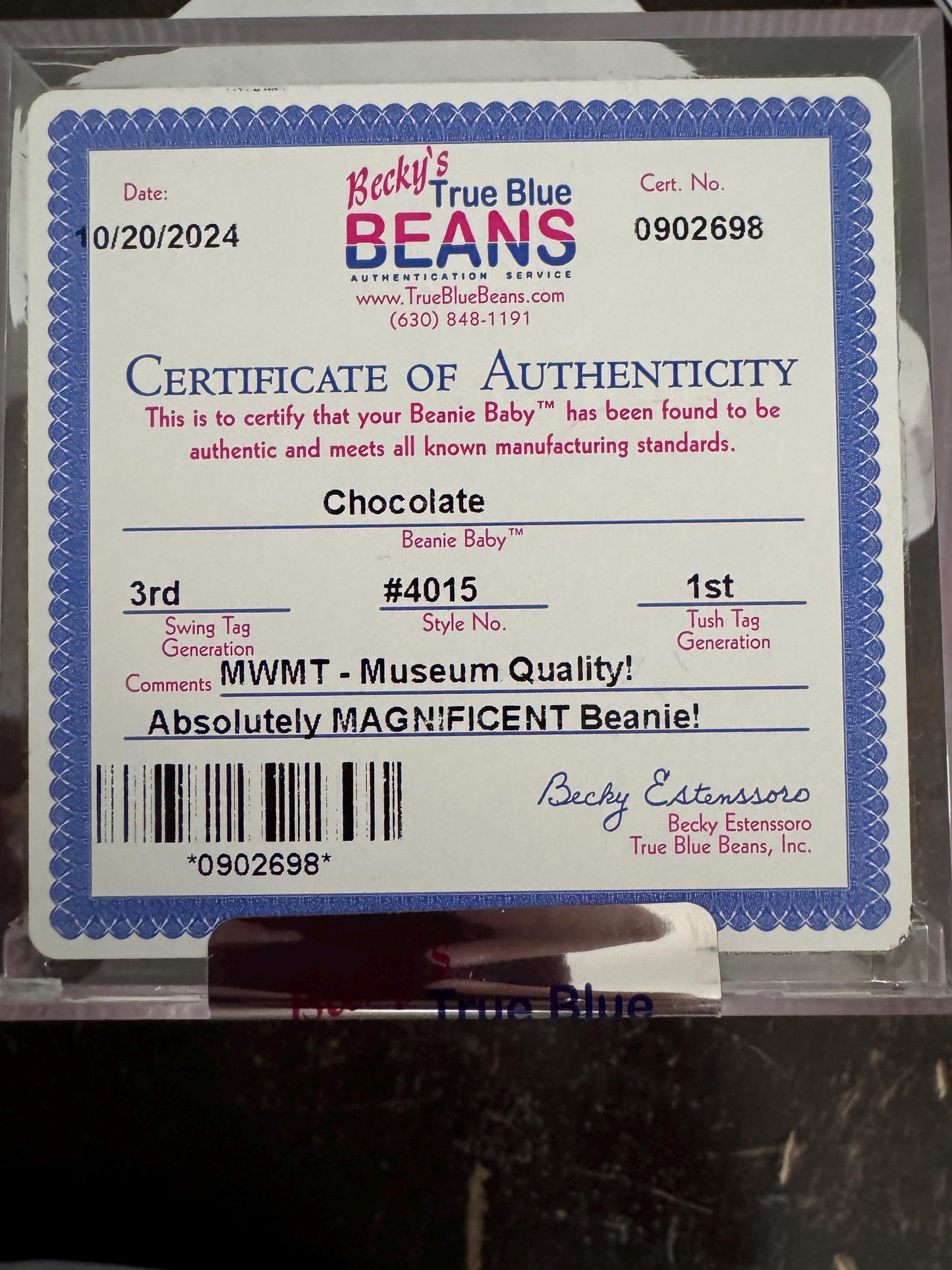 Ty Beanie Babies 3rd Generation Authenticated Beanies