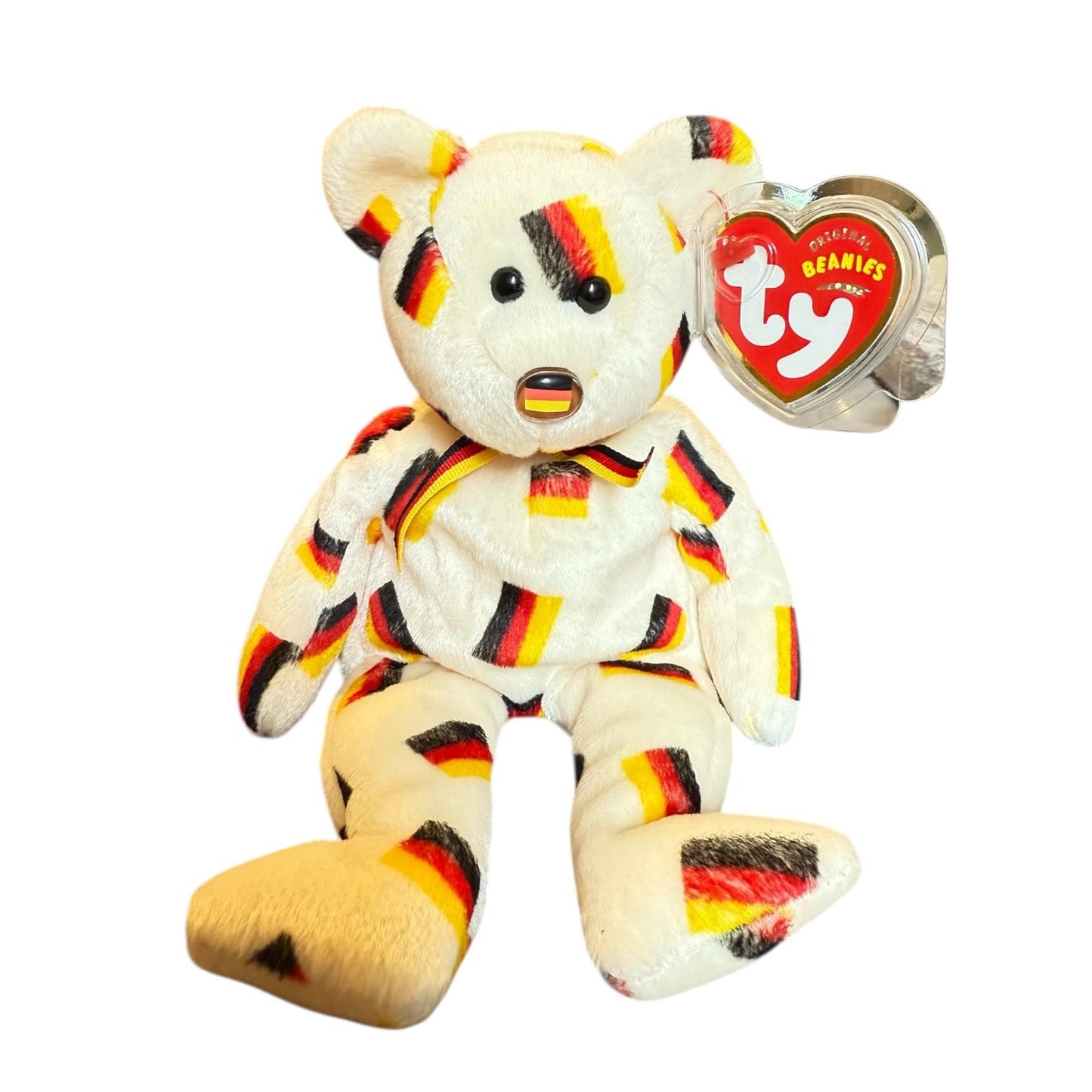 Ty Beanie Babies Germany Exclusives Graf Von Rot, Prinz Von Gold, Freiherr Von Schwarz, I Love Germany, Germania, Deutschland, Roger, Mary