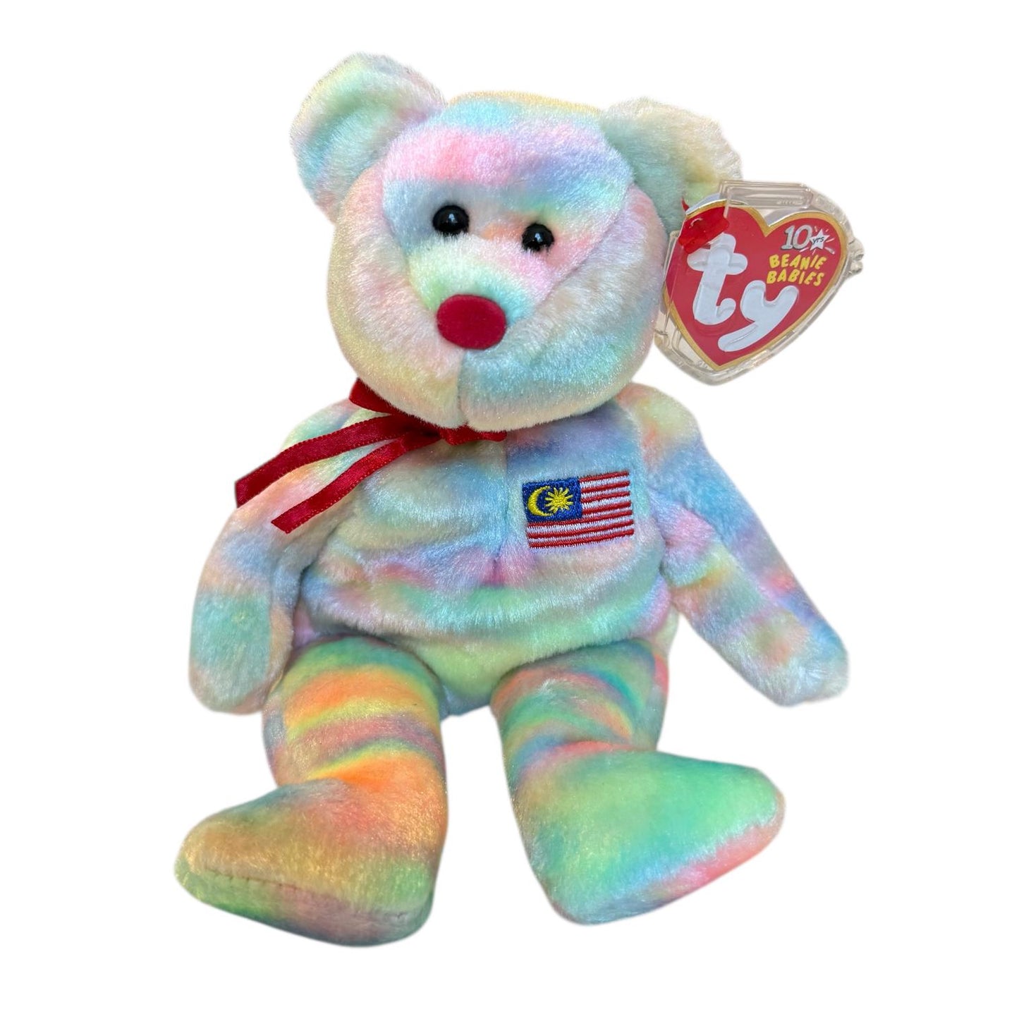 Ty Beanie Babies Tie Dye Asia Pacific Bears 2003 AI Aussiebear Wirabear Singabear Coreana