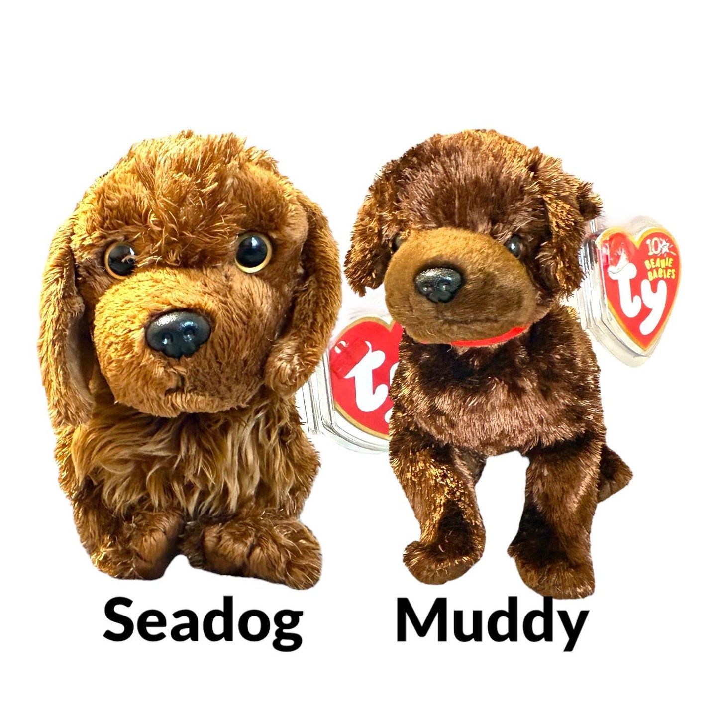 Ty Beanie Babies Dogs Hodge-Podge Smudges Zodiac Dog Poofie Sidekick Whiskers Schnitzel Bo Muddy Seadog Rowdy Juneau Tuffy Boomer Laptop