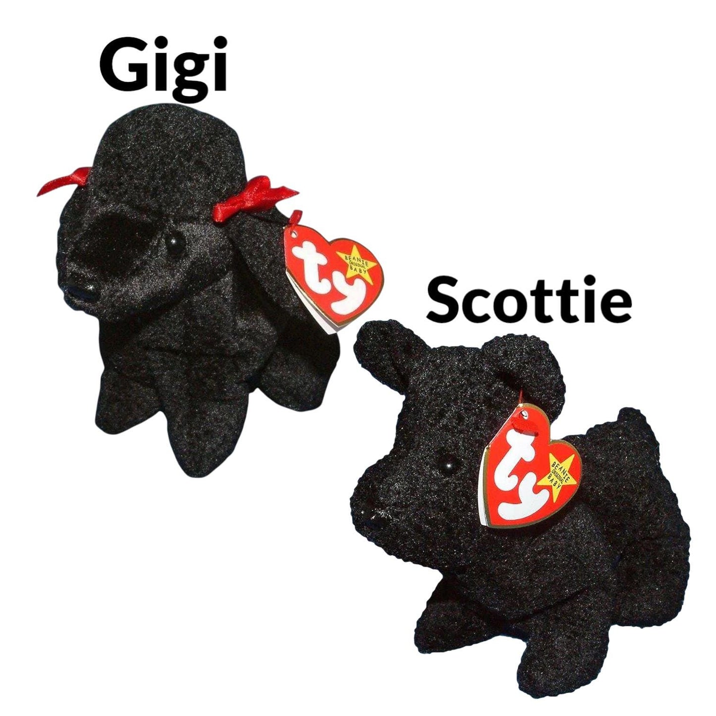 Ty Beanie Babies Dogs Sugarpup, Sarge, Scottie, Gigi, Frolic, Pup In Love, Divalightful, Mukluk, Dizzy, Magic