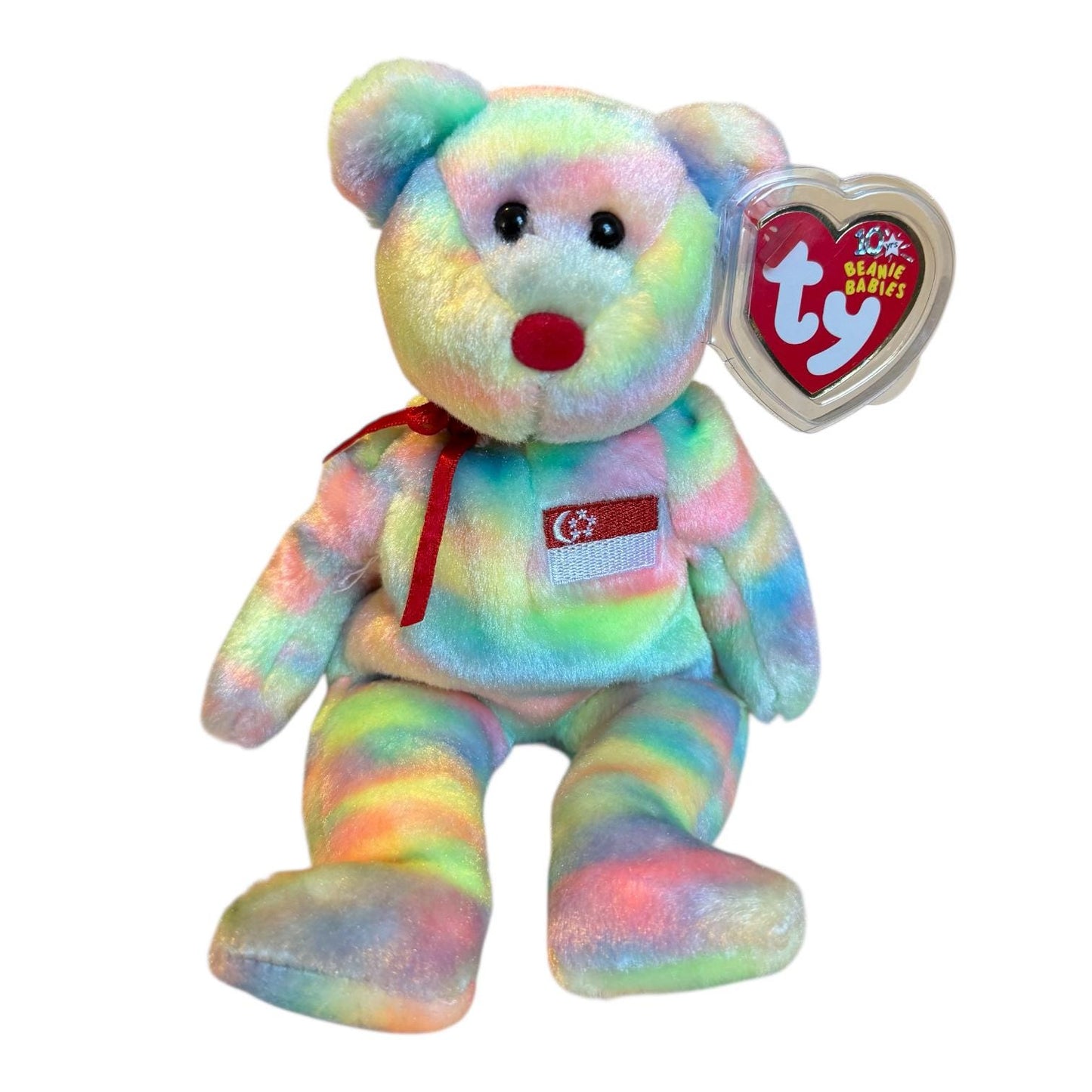 Ty Beanie Babies Tie Dye Asia Pacific Bears 2003 AI Aussiebear Wirabear Singabear Coreana