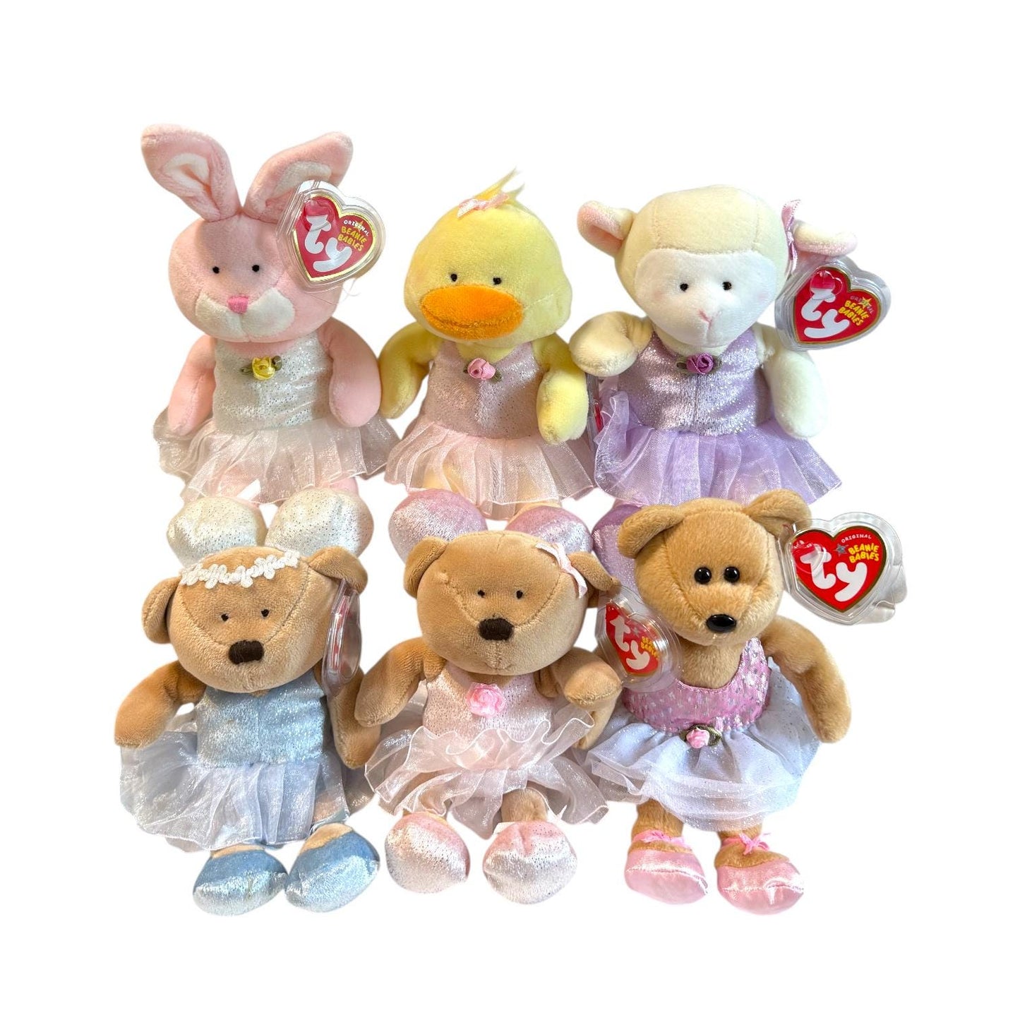 Ty Beanie Babies Ballerinas Prima Fairydust Pirouette Pique Arabesque Allegro