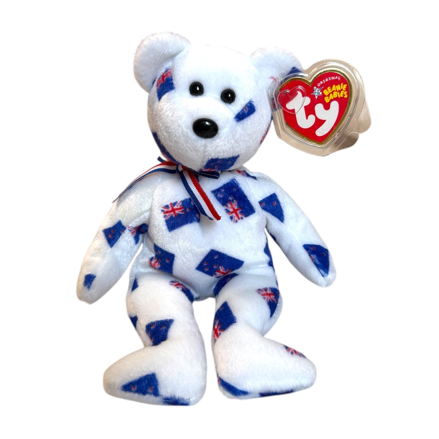 Ty Beanie Babies Flag Bears 2005 Asia Pacific Exclusive Set (Black Nose)