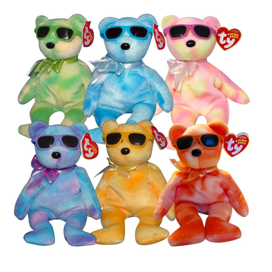 Ty Beanie Babies Ice Bears Trade Show Exclusives Orange Ice, Berry Ice, Grape Ice, Cherry Ice, Lemonade Ice, Lime Ice