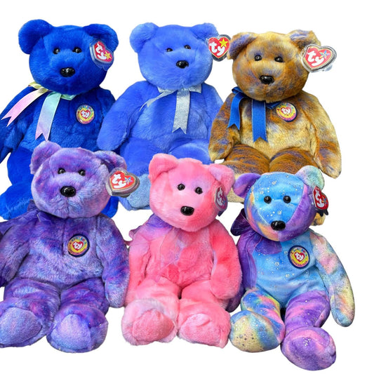 Ty Beanie Buddies Clubby Bear Clubby, Clubby 2, Clubby 3, Clubby 4, Clubby 5, Clubby 6