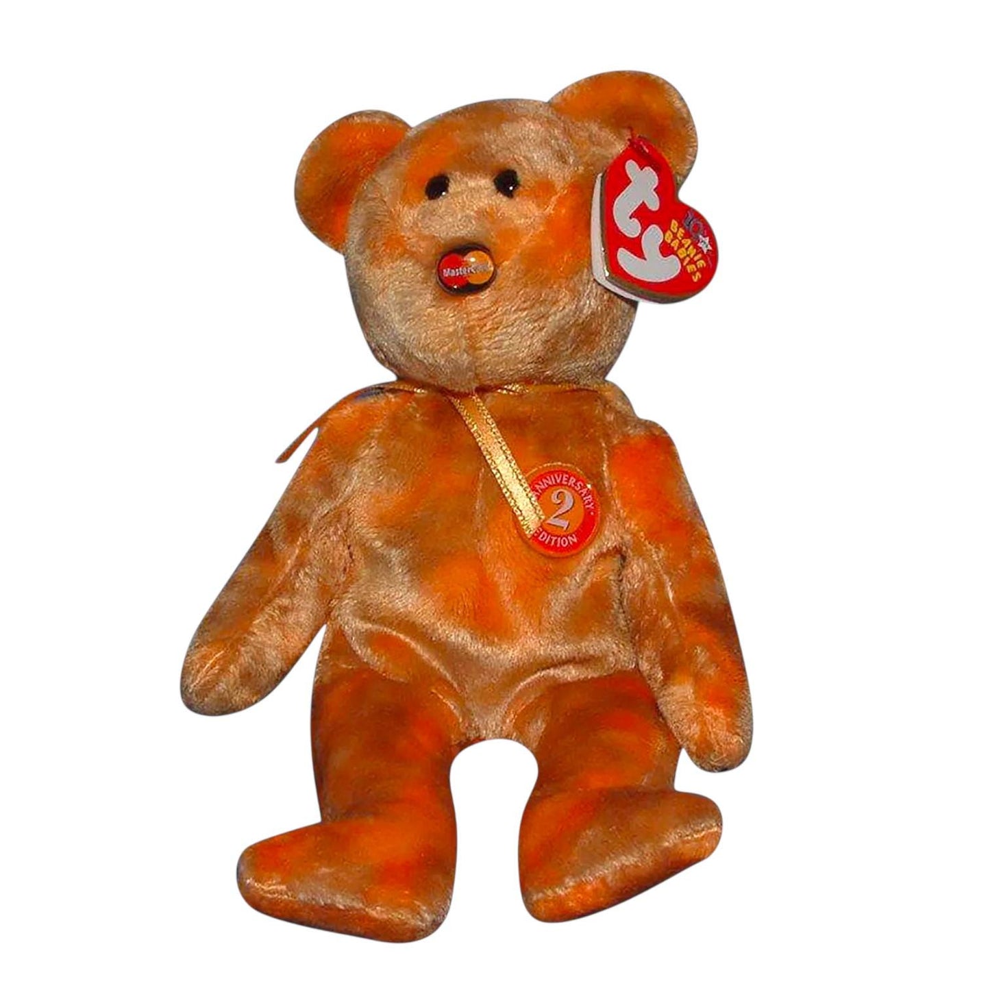 Ty Beanie Babies Mastercard Anniversary Bears 1-7 With or Without Thank You Cards