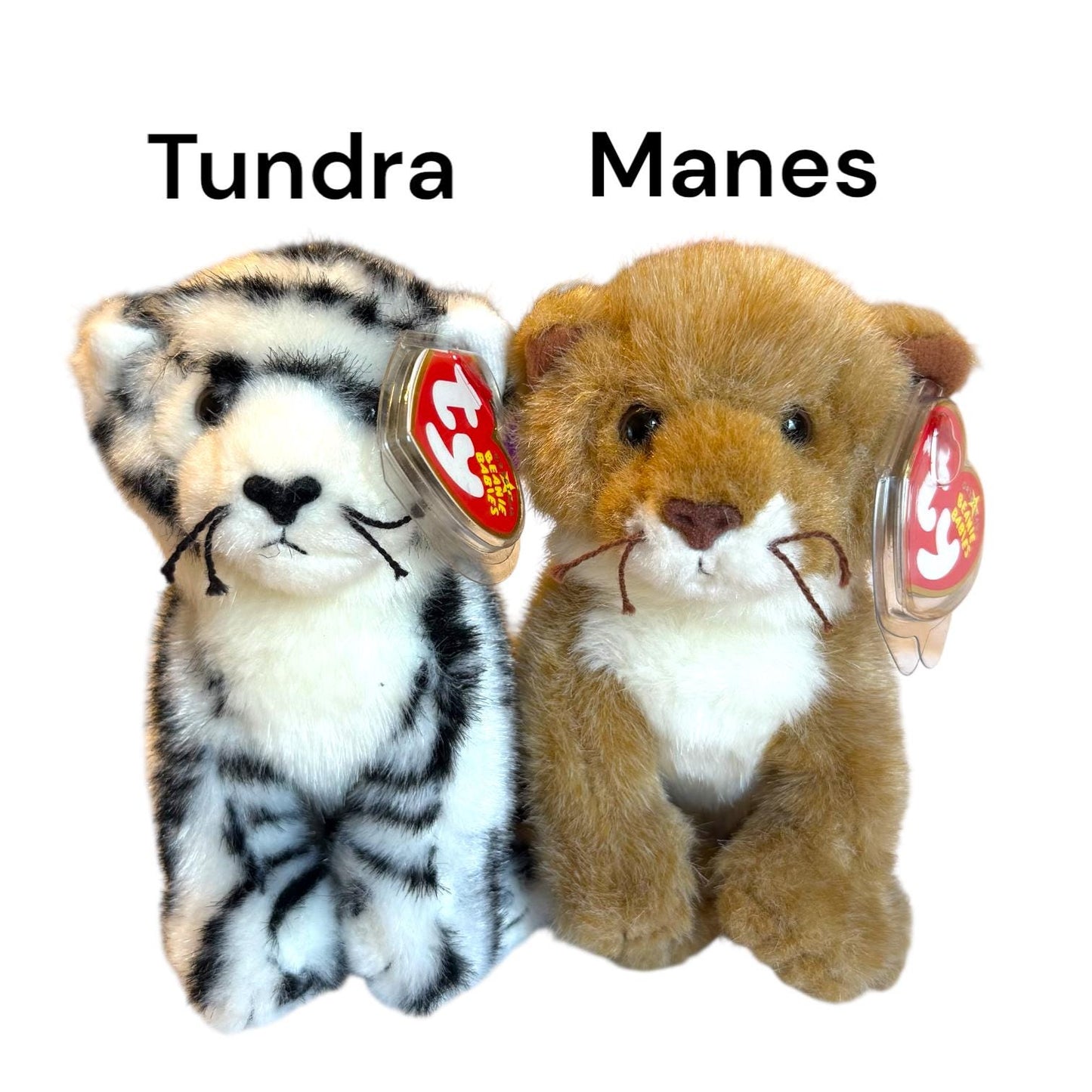 Ty Beanie Babies Leopards, Tigers Cheetahs Big Cats, Linah, Teegra, Leelo, Chessie, Tiggs, Manes, Spotters, Stripers, Tundra, Spotty, Dotson