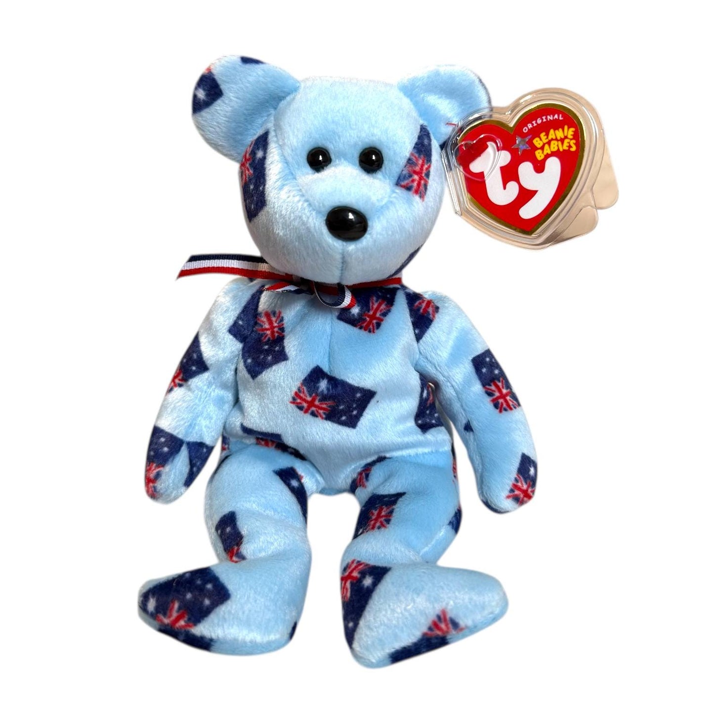 Ty Beanie Babies Flag Bears 2005 Asia Pacific Exclusive Set (Black Nose)