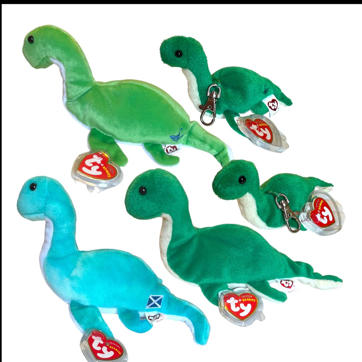 Ty Beanie Babies Loch Ness Sea Monsters Scotland Exclusives Mystery, Ness-e, Enigma