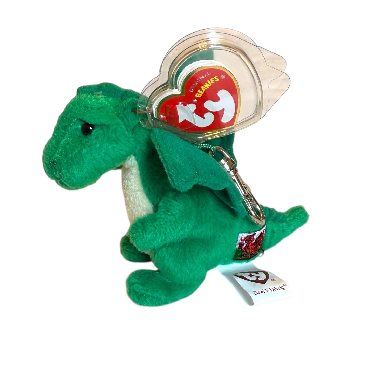 Ty Beanie Babies Dragons UK Exclusives Dewi Y Ddraig, Dwenwen, Y Ddraig Goch
