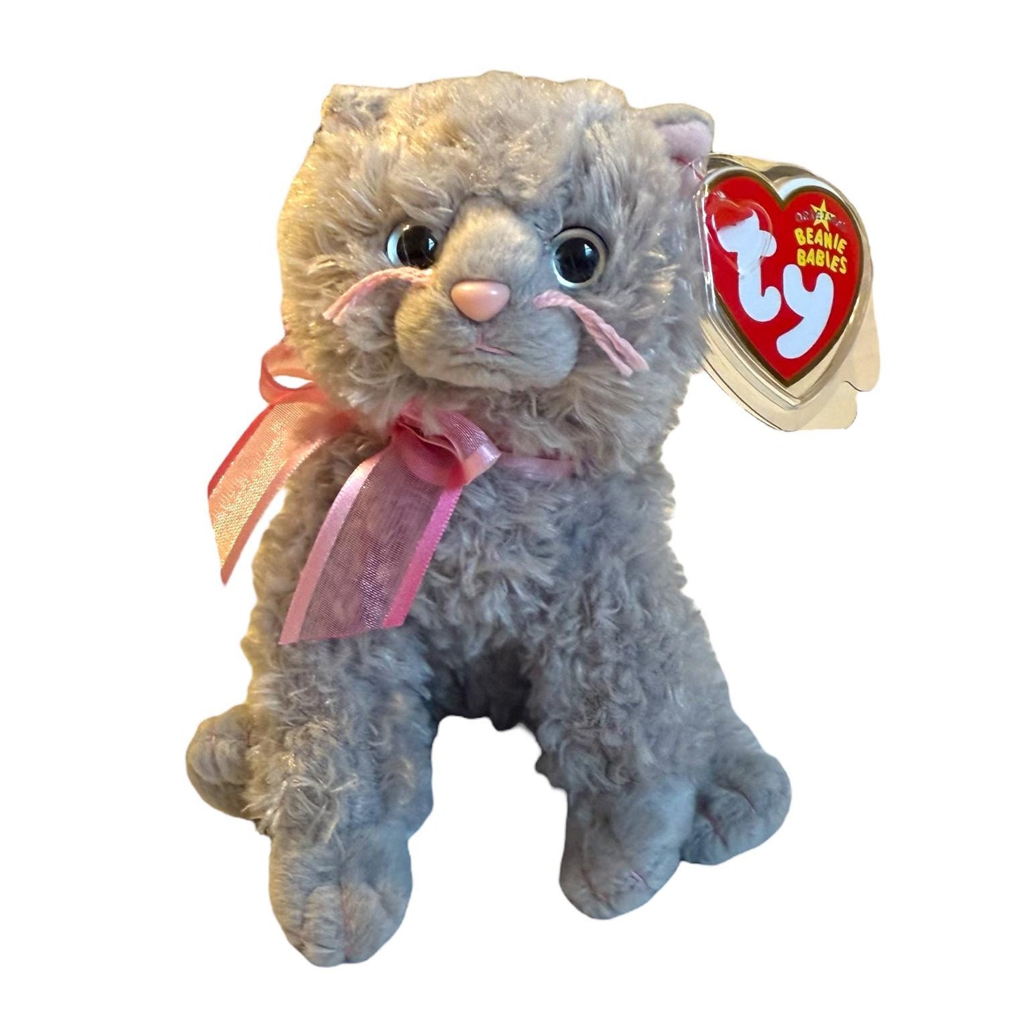Ty Beanie Babies Cats Muff, Pluff, Fluff, Saffron, Pinkerton, Violetta