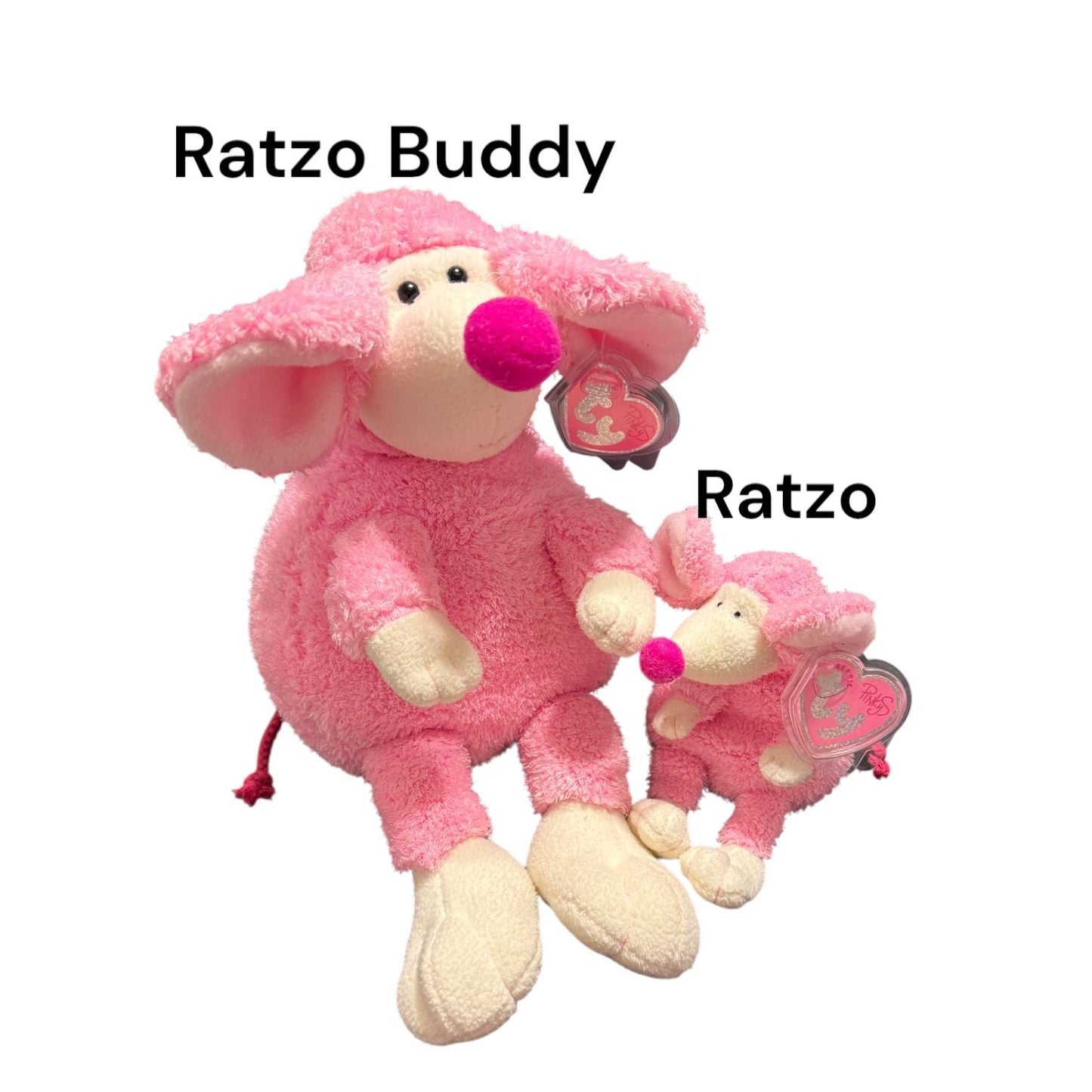 Ty Beanie Babies Pinky’s Collection Ratzo, Smooches, Frilly, Silky, Glitters, Delights, Dazzler, Fanciful, Radiance
